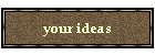 your ideas